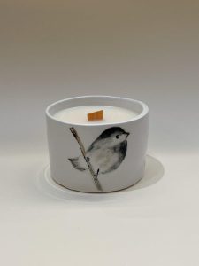 Autumn Bird Candle